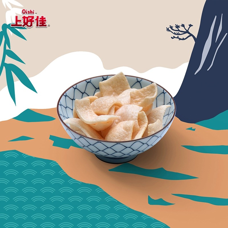 Oishi Original flavor shrimp slices - Image 2